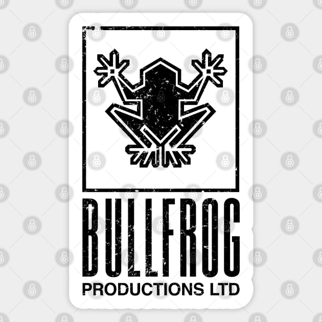 BULLFROG vintage black logo Sticker by FbsArts